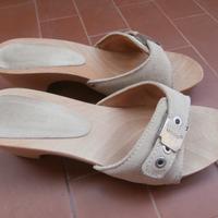 Zoccoli legno mood con tacco