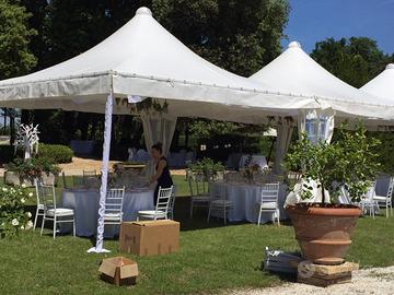 Gazebo 5x5 acciaio tensostruttura