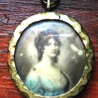 Pendente ottone stile classico anni '50 miniatura