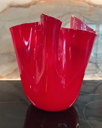 Vaso Venini Fazzoletto Rosso