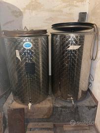 5 botti acciaio inox x vino
