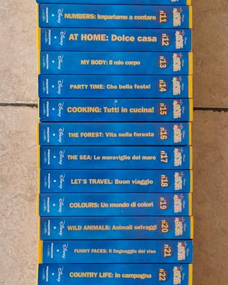 collezione VHS magic english Disney's