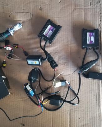 kit completo con 3 luci xenon H4 bixeno 6000K