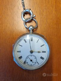 Orologio da tasca antico in argento.