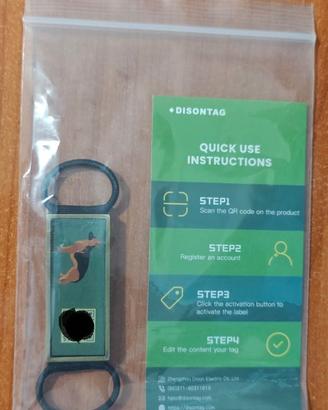Medaglietta Cane Smart QR "Disontag" - Nuova (Mai