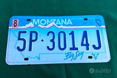 Targa vintage americana Stato del Montana del 2000
