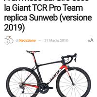 bici da corsa sunweb