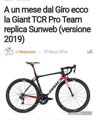 bici da corsa sunweb