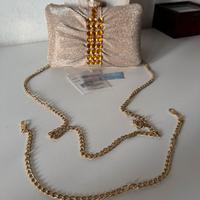 Pochette oro strass per serate e cerimonie