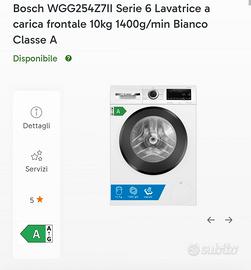 lavatrice bosh serie 6 10 kg nuova