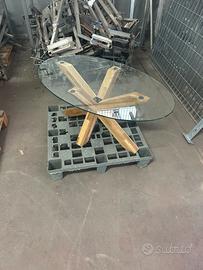 Tavolino ovale in vetro jysk 100x60x45