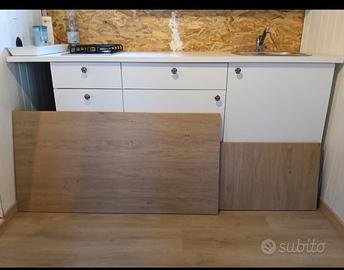 top cucina ikea 2 pezzi 