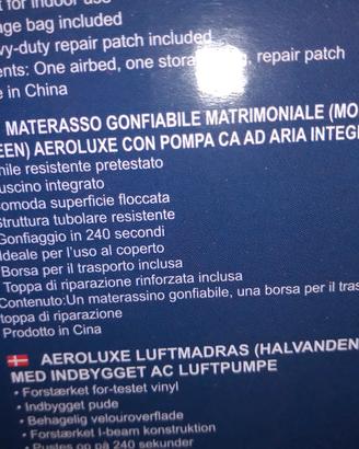 Materasso gonfiabile