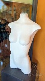Scultura busto donna lampada pietra marmo arte