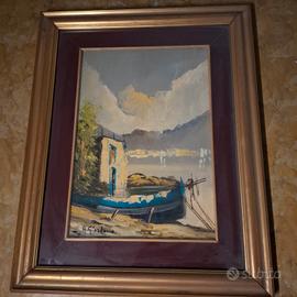 QUADRO GIORDANO CON CORNICE 25X35 1900 VINTAGE