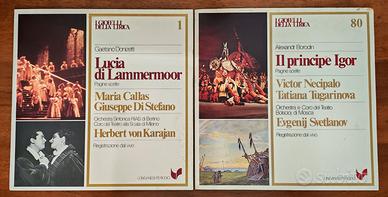 n.80 Vinili 33 giri de "I Gioielli della Lirica"