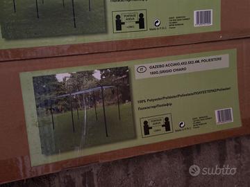 Gazebo 4 × 2,5 da giardino.