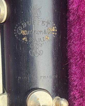 CLARINETTO BUFFET CRAMPON pre R13 VINTAGE,ANN '50,