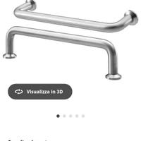 6 maniglie ikea in acciaio