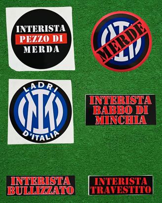 adesivi ultras Milan curva sud 