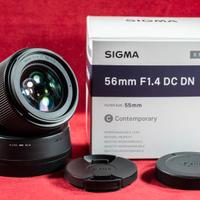 Sigma 56mm-F/1.4 (C) DC DN (Sony)  imballo origin.