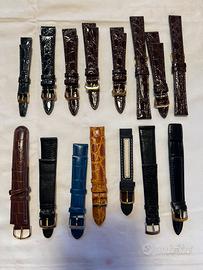 Lotto 15 Cinturini Orologio Vintage - Vera Pelle