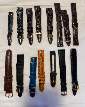 Lotto 15 Cinturini Orologio Vintage - Vera Pelle