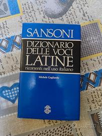 Dizionario voci latine nell'uso italiano