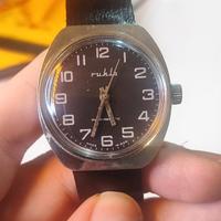 Orologio manuale Ruhla, nero, DDR