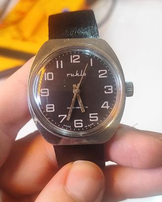 Orologio manuale Ruhla, nero, DDR