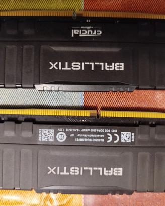 Ram Crucial DDR4 3600mhz 2x8gb