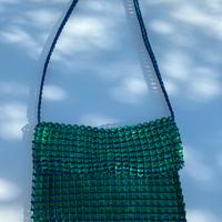 Borsa donna, artigianale con linguette lattine