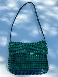 Borsa donna, artigianale con linguette lattine