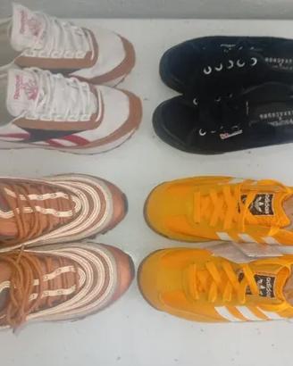 Consegna di scarpe sportive di varie marche