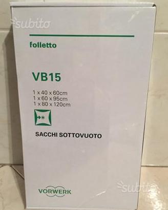 Sacchetti sottovuoto folletto vorwerk vb15