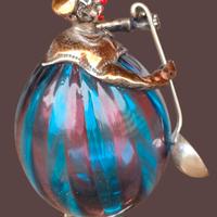 Clown Vetro di Murano e  Argento 800