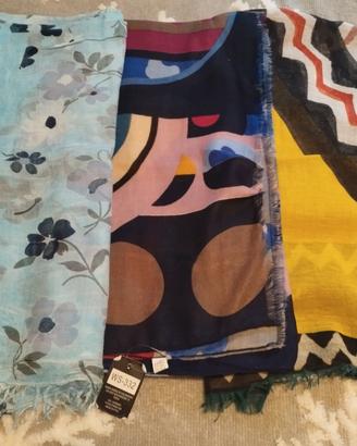 Mix di sciarpe multicolore fantasia