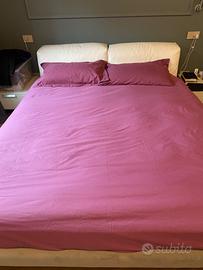 Letto matrimoniale in vera pelle