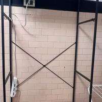 appendiabiti con panca in legno