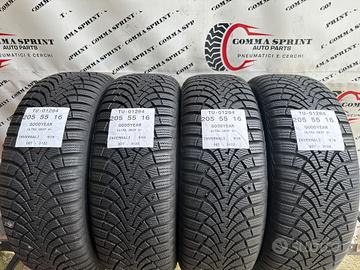 4 PNEUMATICI 205/55 R16 GOODYEAR INVERNALI KM0