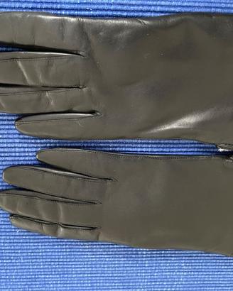 Guanti invernali in pelle, imbottiti, taglia S, co