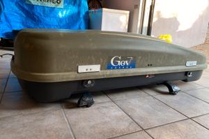 Box Tetto GEV 580 Litri + Barre Portatutto FAPA