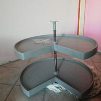 Ripiano girevole doppio per angolare cucina