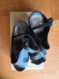 Scarpe A.S.98 in pelle nero/inox