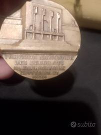 medaglia vintage distintivo del nastro azzurro 