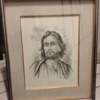 quadro di Cristo con cornice