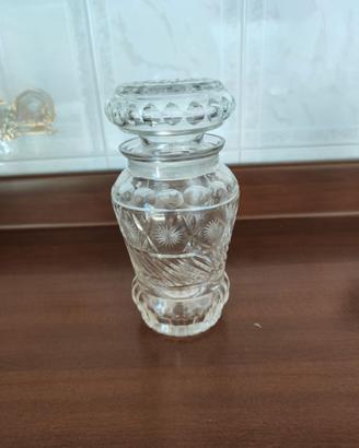 Vaso in vetro con coperchio