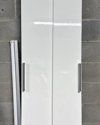 Ante ikea bianco lucido con maniglie