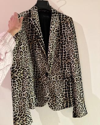 Blazer giacca donna Zara leopardato taglia XS