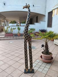 giraffa in legno